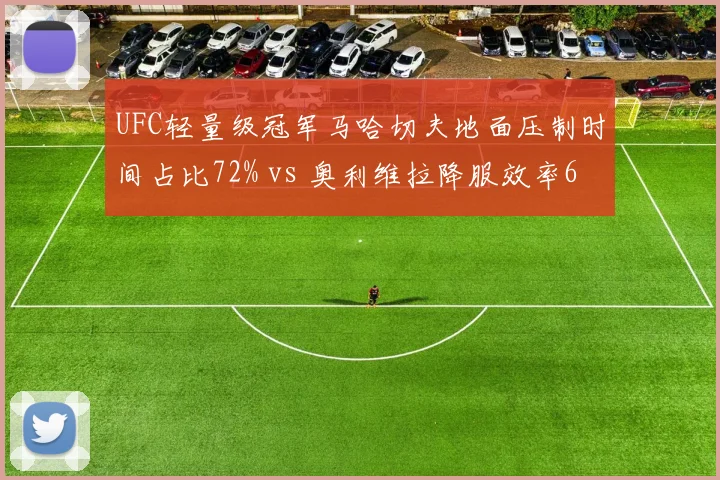 UFC轻量级冠军马哈切夫地面压制时间占比72% vs 奥利维拉降服效率67%，柔术博弈预测